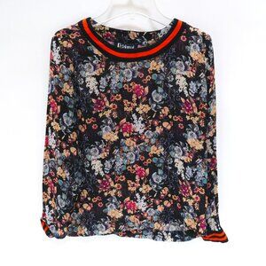 Anthropologie Silky Floral top by Rdalamal size 0 XS